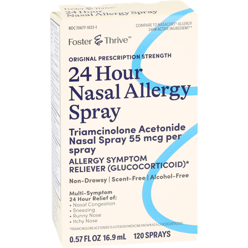 Foster & Thrive 24 Hour Nasal Allergy Triamcinolone Acetonide 55 mcg Spray  - .57 oz