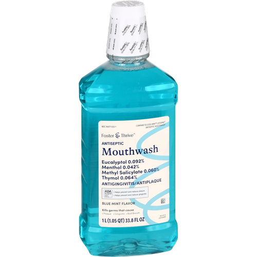 Foster and Thrive Mouthwash Blue Mint 33.8 oz