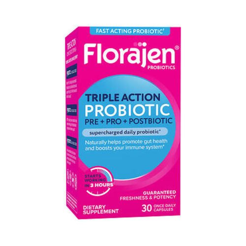 Florajen Triple Action Probiotic 30 Capsules