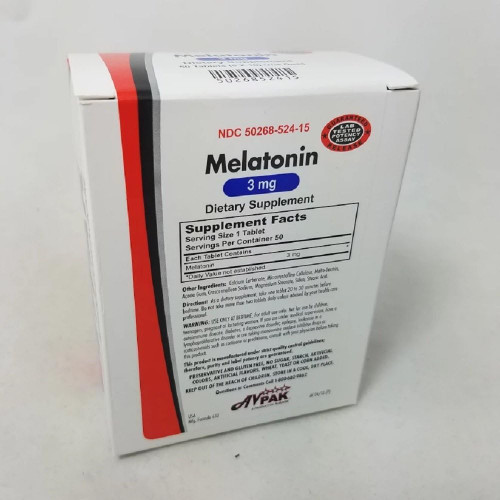 AVPak Melatonin Tabs 3mg - 50 ct