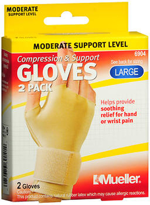 Mueller Compression & Support Gloves Large 6904