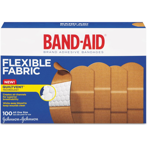 Band-Aid Flexible Fabric All One Size Adhesive Bandages - 100 ct