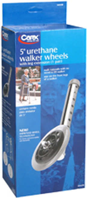 Carex Urethane Walker Wheels 5 Inch - 2 each