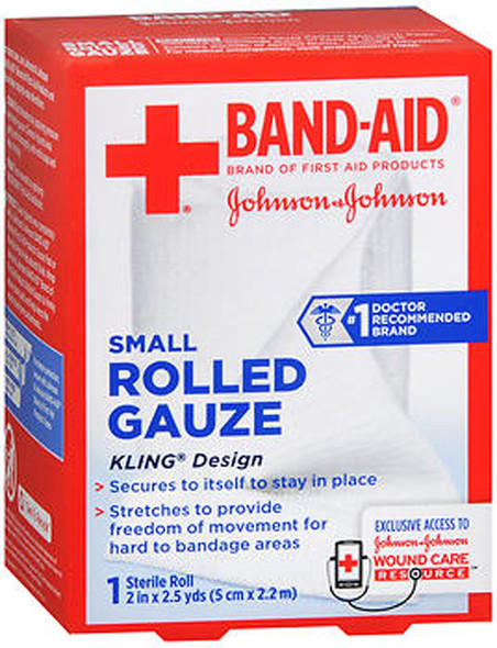 Johnson & Johnson Red Cross First Aid Rolled Gauze 2" - Each