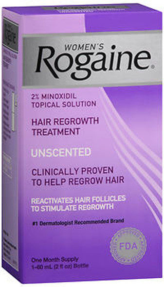 Rogaine Women's Topical Solution, Hair Regrowth Treatment, Unscented - 2 fl oz