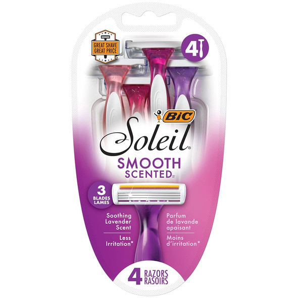 Bic Soleil Twilight Shavers Lavender Scented - 4 ct