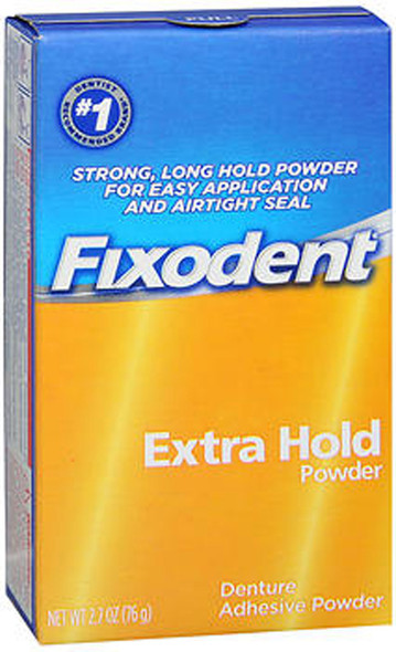 Fixodent Denture Adhesive Powder Extra Hold - 2.7 oz