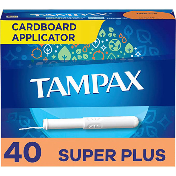 Tampax Tampons Super Plus Absorbency - 40 ct