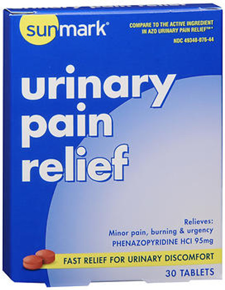 Sunmark Urinary Pain Relief Tablets - 30 Tablets