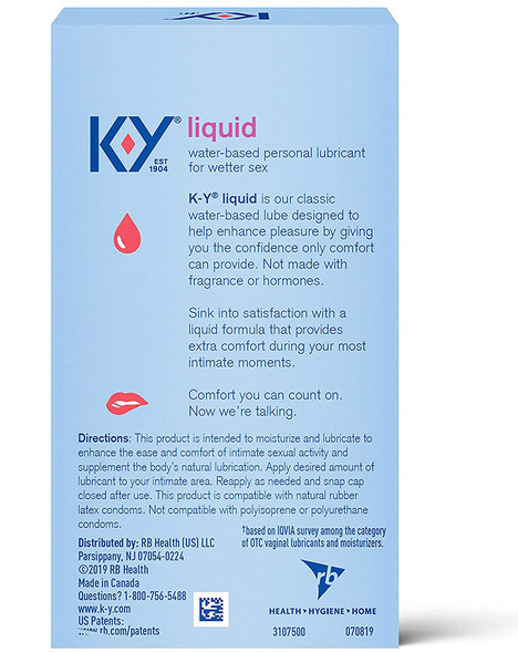 K-Y Liquid Personal Lubricant - 2.5 oz
