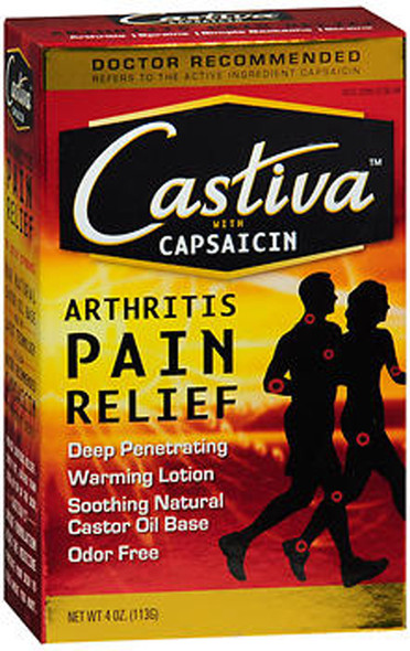 Castiva Arthritis Pain Relief Lotion with Capsaicin, Warming - 4 oz