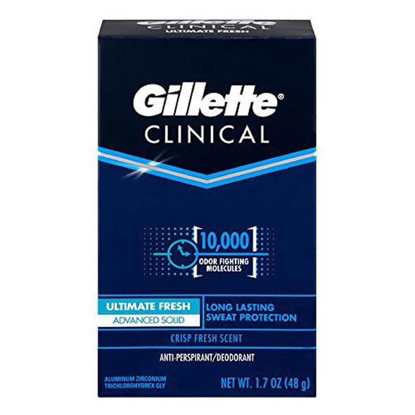 Gillette Clinical Strength Anti-Perspirant Deodorant Advanced Solid All Day Fresh - 1.7 oz