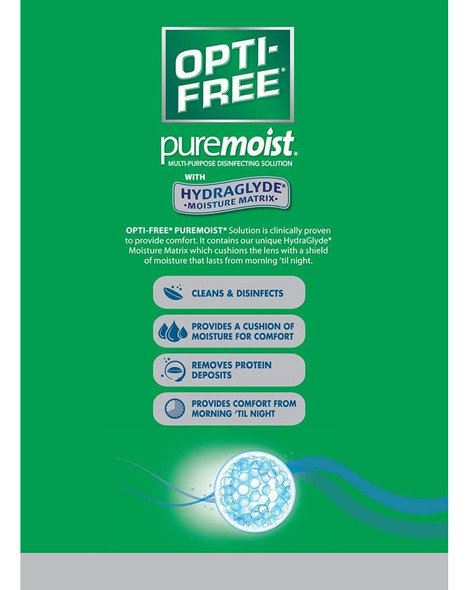 Opti-Free Puremoist Multi-Purpose Disinfecting Solution - 20 oz