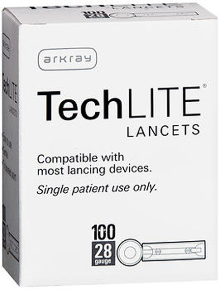 TechLITE Lancets 28 Gauge - 100 Count