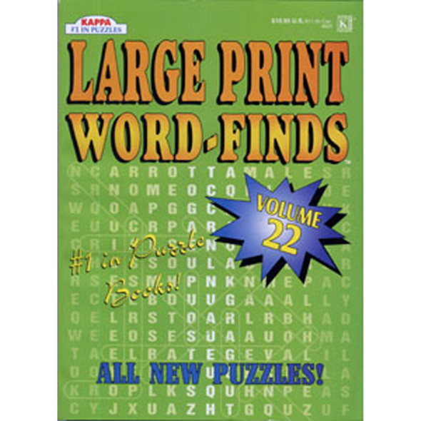 Large Print Word Find Jumbo, 160 Page - 1 Pkg