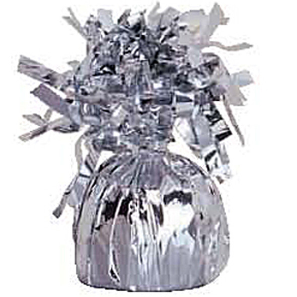 Foil Balloon Weight, Silver, 6.2 oz - 1 Pkg