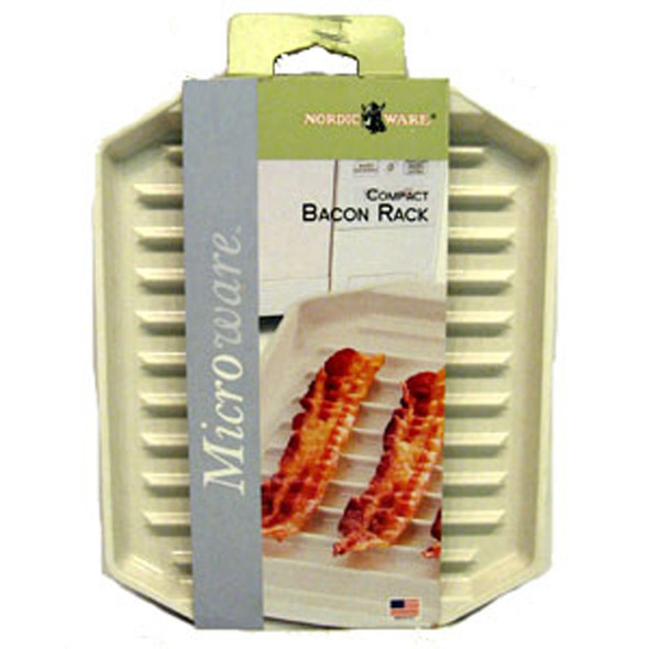 Microwave Compact Bacon Rack, White, 8X10" - 1 Pkg