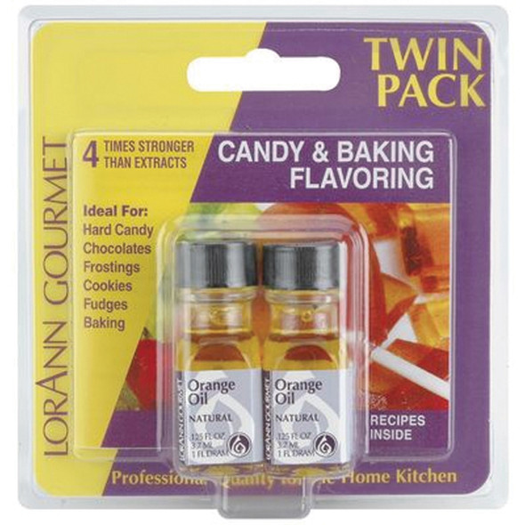Twin Pack Flavoring Oils, Candy/Baking, Orange, 2X.125 - 1 Pkg