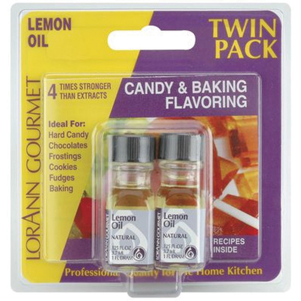 Twin Pack Flavoring Oils, Candy/Baking, Lemon, 2X.125 - 1 Pkg