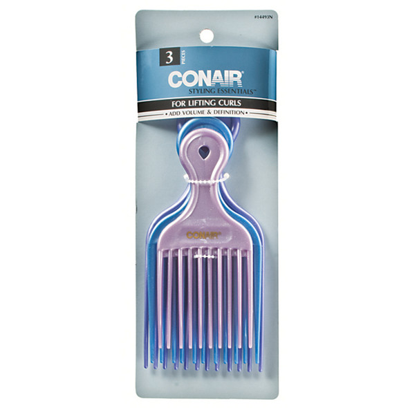 Conair Lift Combs, 3 Ct