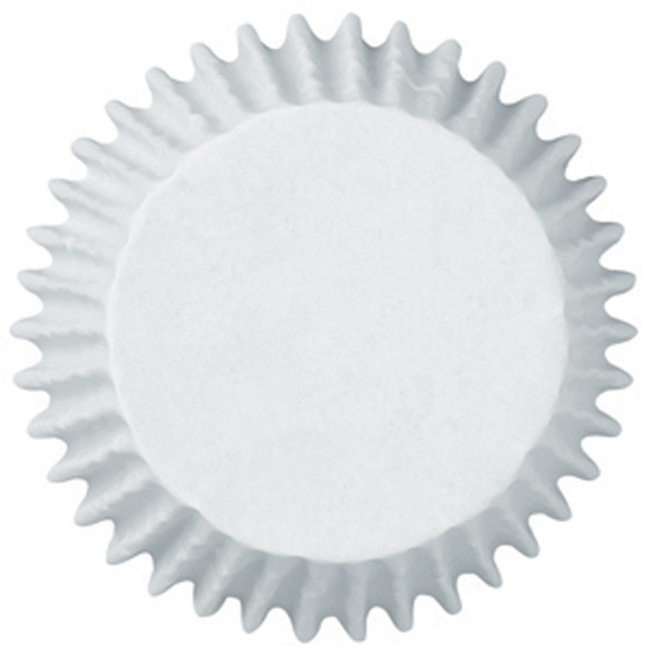 Jumbo Muffin Baking Cups, White, 2 1/4" Dia - 1 Pkg