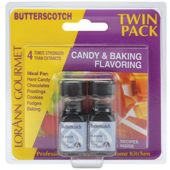 Twin Pack Flavoring Oils, Candy/Baking, Butterscotch, 2X.125 - 1 Pkg