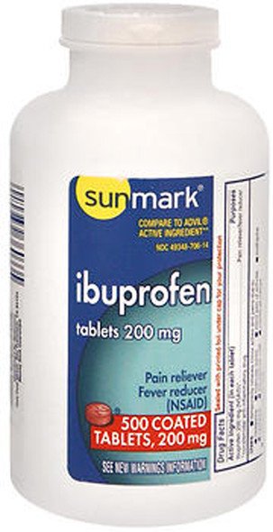 Sunmark Ibuprofen 200 mg Coated Tablets - 500 ct