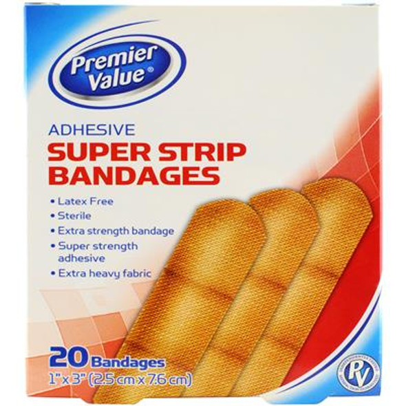 Premier Value Strong Strips 1" - 20ct