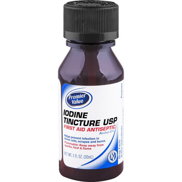 Premier Value Iodine Tincture Mild - 1oz