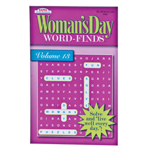 Woman's Day Word Find Puzzles, 128 Page - 1 Pkg