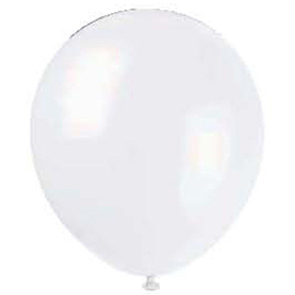 Balloon, White, 12" - 1 Pkg