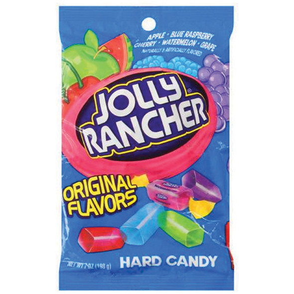 Jolly Rancher Fruit Peg Bag, Assorted, 7 oz - 1 Bag