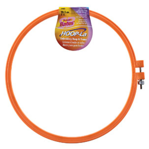 Luxite Embroidery Hoop, Assorted, 8" - 1 Pkg