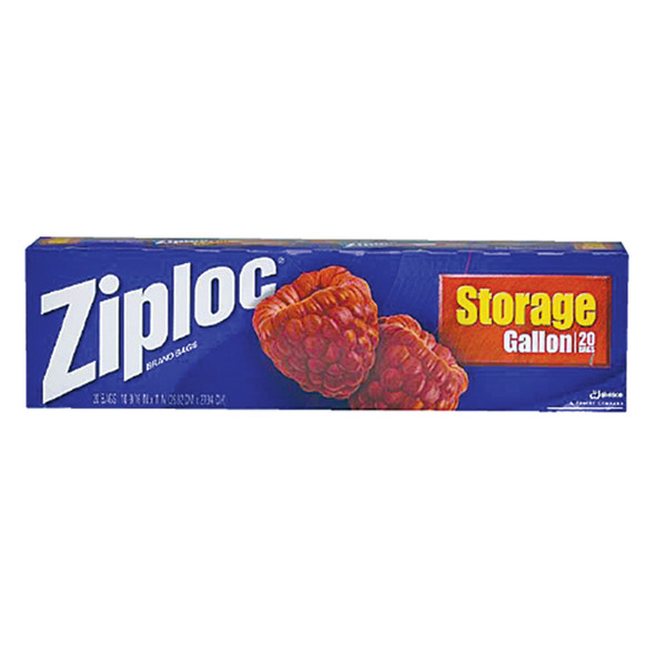 Ziploc Storage Bags, Blue, 20 Ct Gal - 1 Pkg