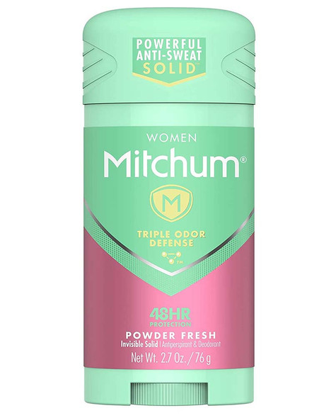 Mitchum Women Advanced Anti-Perspirant & Deodorant Invisible Solid Powder Fresh - 2.7 oz