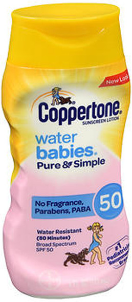 Coppertone Water Babies Pure & Simple Free Sunscreen Lotion SPF 50 - 6 oz