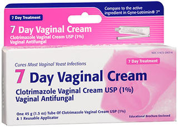 Taro 7 Day Clotrimazole Vaginal Cream Antifungal Treatment - 1.5 oz