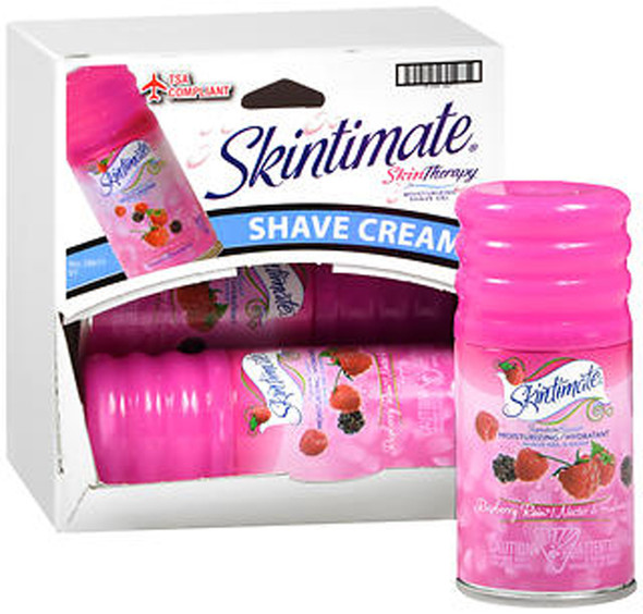 Skintimate Signature Scents Shave Gel Raspberry Rain - 2.75 oz Tray of 4