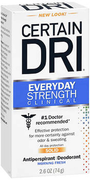 Certain Dri Everyday Strength Clinical Anti-Perspirant/Deodorant Solid Morning Fresh - 2.6 oz
