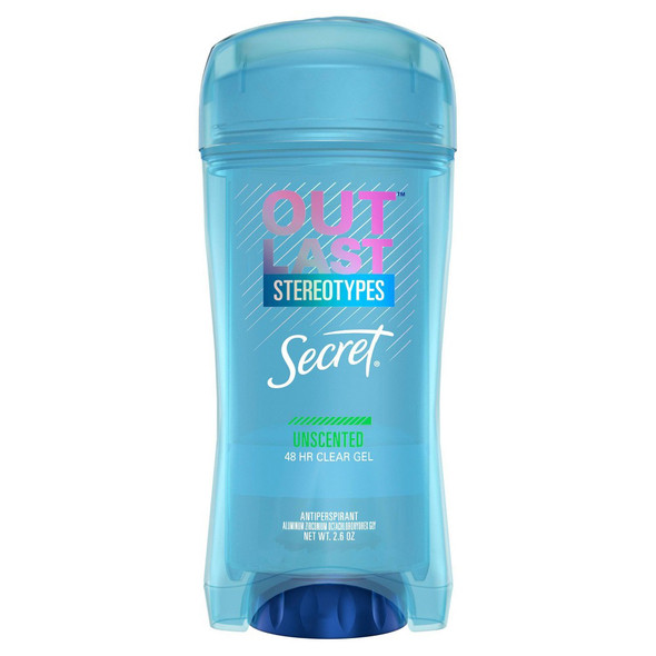 Secret Outlast Anti-Perspirant Deodorant Clear Gel Unscented - 2.6 oz