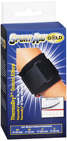 Sport Aid Gold ThermaDry3 Tennis Elbow Pad Medium - 1 ea.