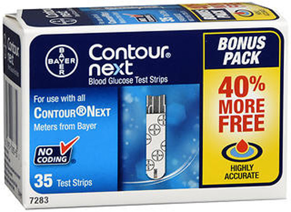 Contour Next Blood Glucose Test Strips - 35 Strips