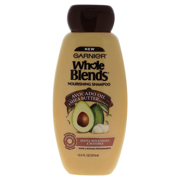 Garnier Whole Blends Avocado Oil & Shea Butter Extracts Nourishing Shampoo - 12.5 oz