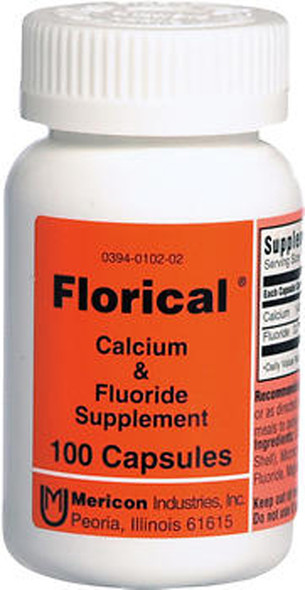 Florical Calcium & Fluoride Supplement Capsules - 100 Capsules