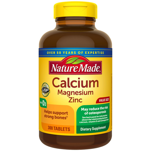 Nature Made Calcium Magnesium Zinc -300 Tablets