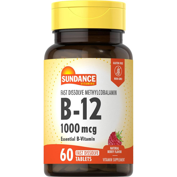 Sundance B-12 1000 mcg Fast Dissolve Tablets - 60 ct