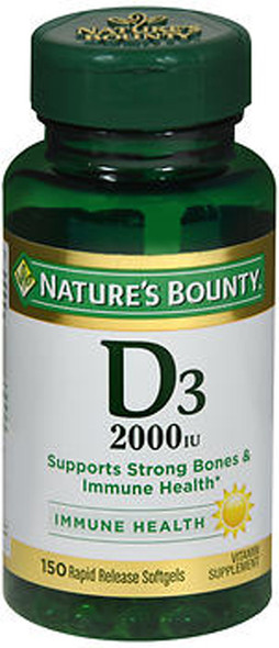 Nature's Bounty D3-2000 IU Super Strength - 150 Softgels