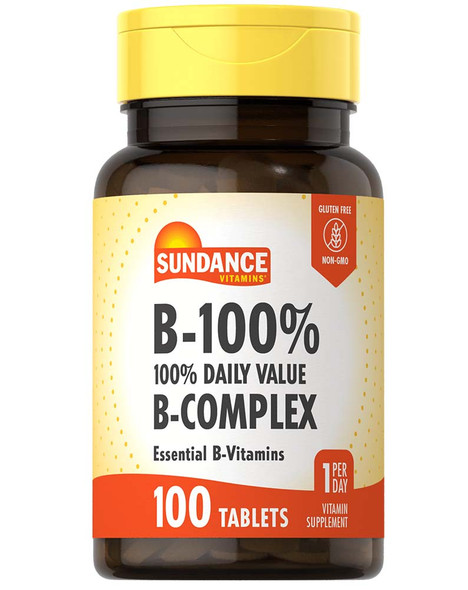 Sundance Vitamins B-Complex Tablets- 100 ct