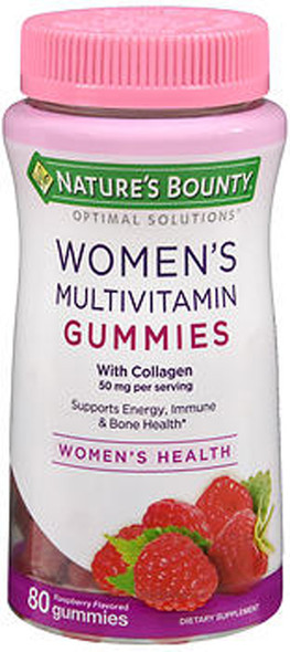 Nature's Bounty Optimal Solutions Women's Multivitamin Gummies Raspberry Flavored - 80 ct