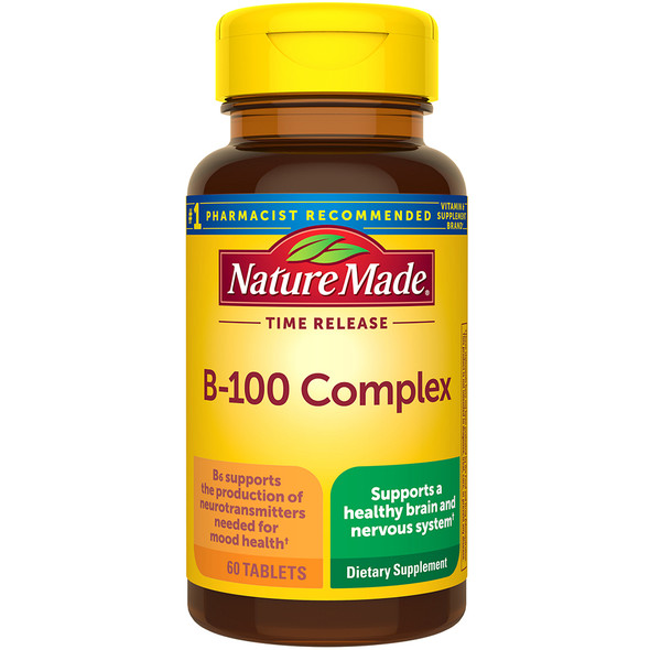 Nature Made Vitamin B-100 Complex - 60 Tablets